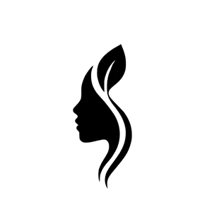Line icon of a face in profile