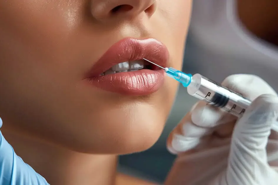 Sculptra injection near the lips